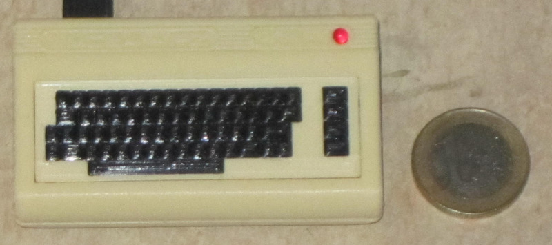 the most probably smallest working C64 clone